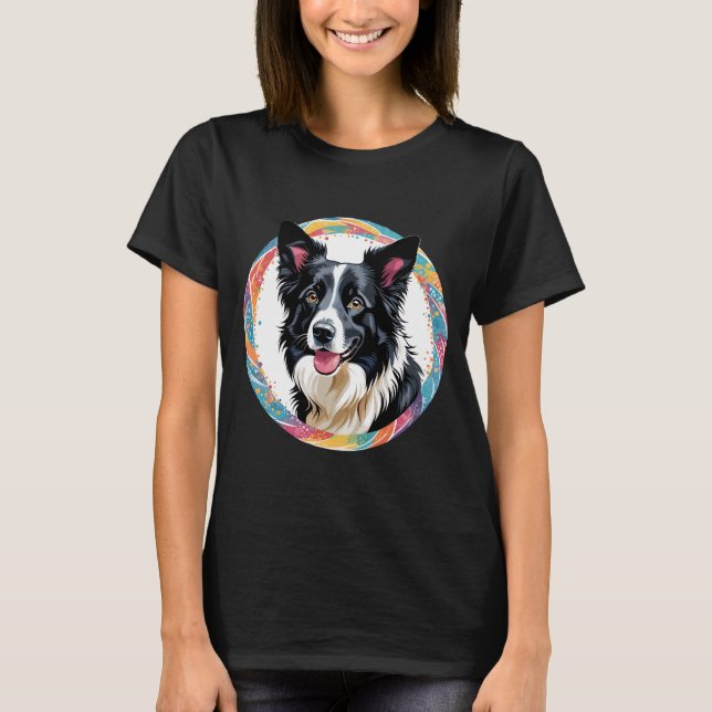 T-shirt Bordure Collie (Devant)