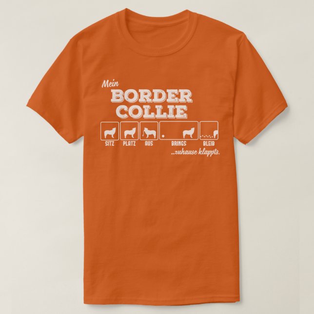 T-shirt Bordure Collie 2 (Design devant)