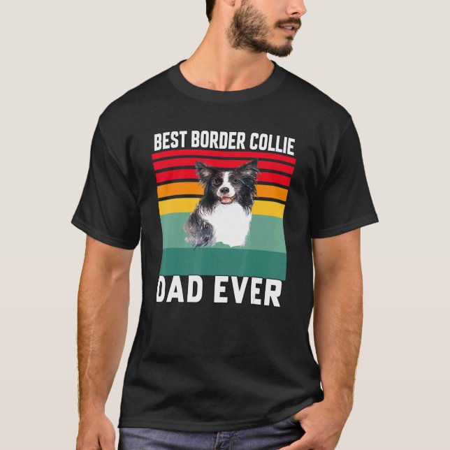 T-shirt Bordure Collie Chien Propriétaire d'animal de comp (Devant)