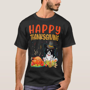 T-shirt Bordure Collie Chien Regardez Turquie Viande Heure