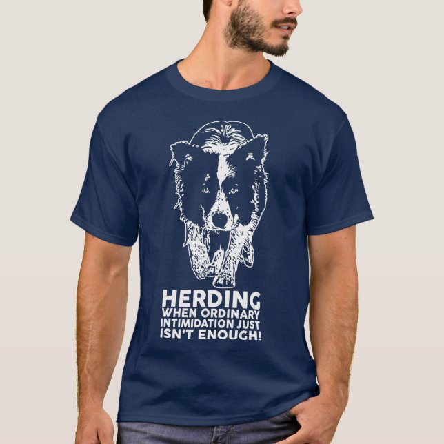 T-shirt Bordure Collie Funny Herding race (Devant)