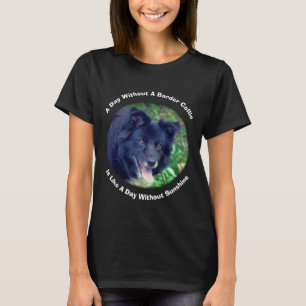 T-shirt Bordure Collie Jour sans