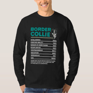 T-shirt Bordure Collie Propriétaire BORDER COLLIE NUTRITIO