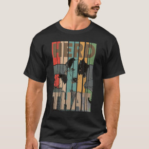 T-shirt Bordure Collie Pun Herd Que Le Mouton Herbe Chien