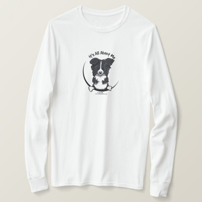 T-shirt Bordure Collie Tout Sur Moi (Design devant)
