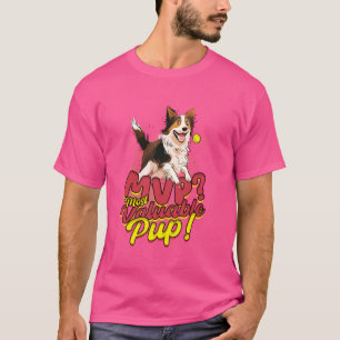 T-shirt Bordure de Flyball Collie Chien le plus précieux P