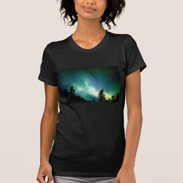 T-shirt borealis de l'aurore (Devant)
