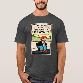 T-shirt Bored Beatnik Sluggo Style Vintage Retro Pop Art P