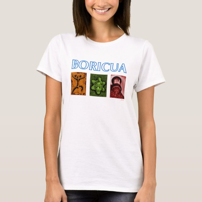 T-shirt Boricua 3 2 fiers (Devant)