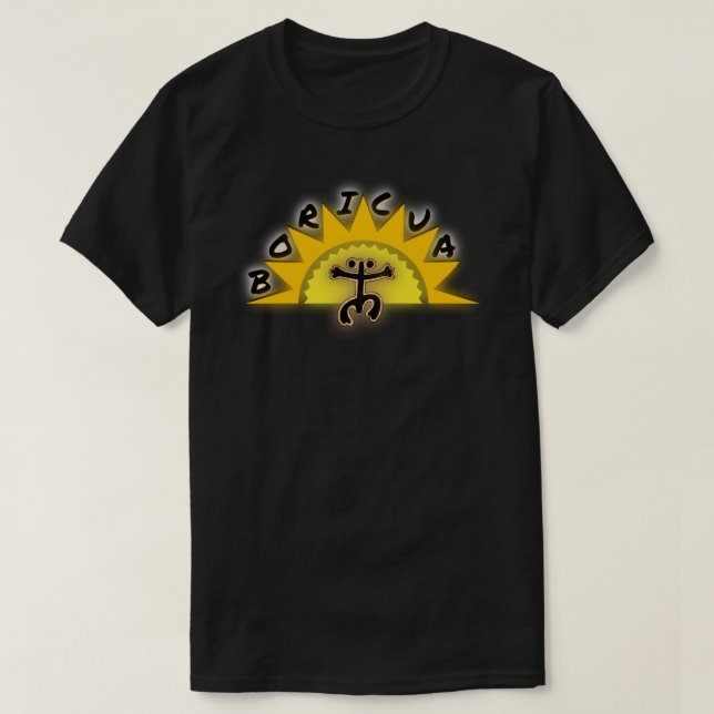 T-shirt Boricua Coqui Taino Sun Don de Porto Rico (Design devant)