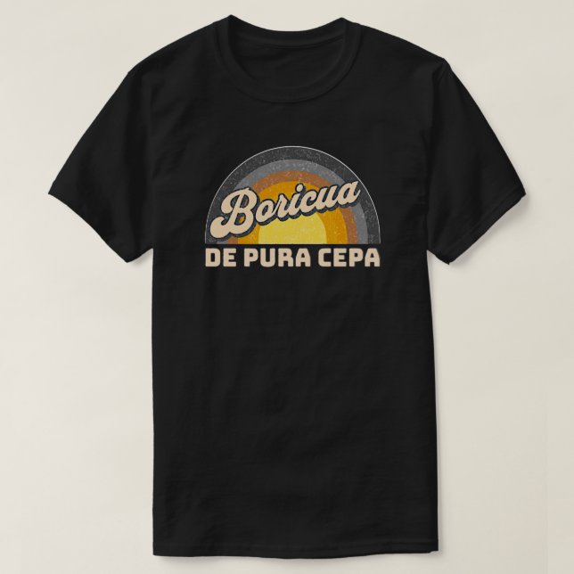 T-shirt Boricua De Pura Cepa (Design devant)