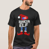 Boricua Elf Group Matching Famille Cadeau de Noël 