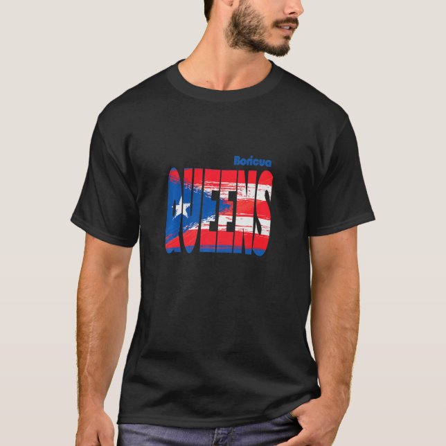 T-shirt Boricua Roots Puerto Rico Pride PR Queens Puerto R (Devant)