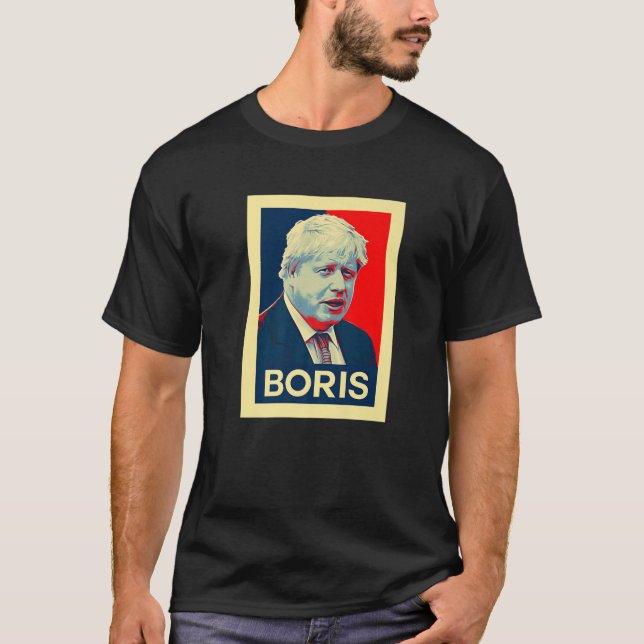 T-shirt Boris Johnson British Politics Retro (Devant)