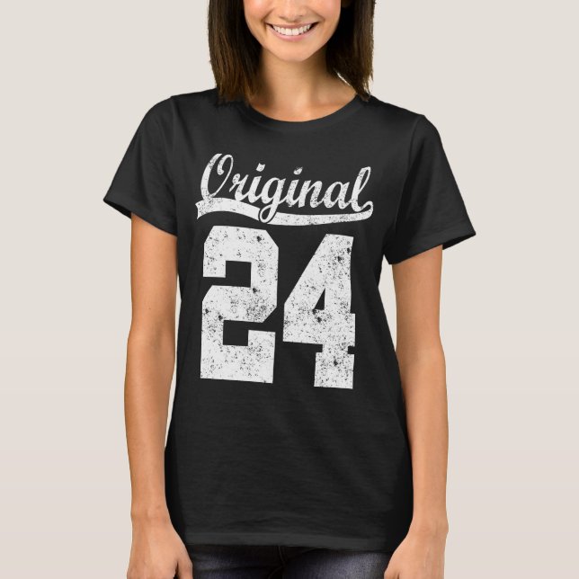 T-shirt Born 24 Birthday (Devant)