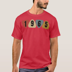 T-shirt Born In 1965 Guitarist Guitar Pick Music Birthday