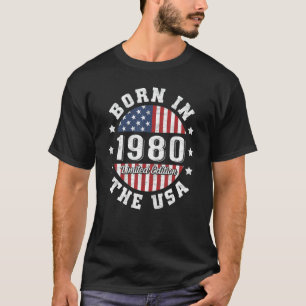 T-shirt Born In 1982 40 Years 40th Birthday 40 Years Usa F