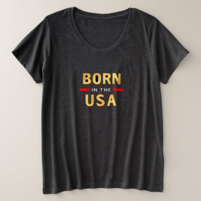 T-Shirt BORN IN THE USA (Design devant)