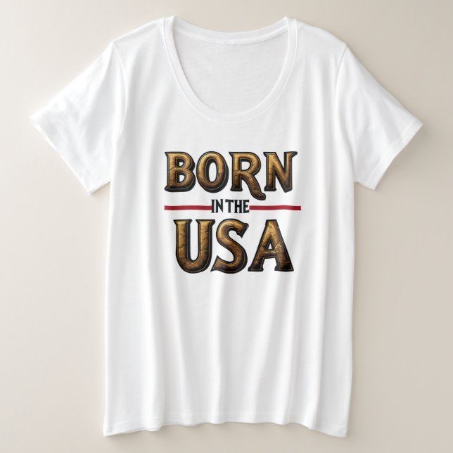 T-Shirt BORN IN THE USA (Design devant)