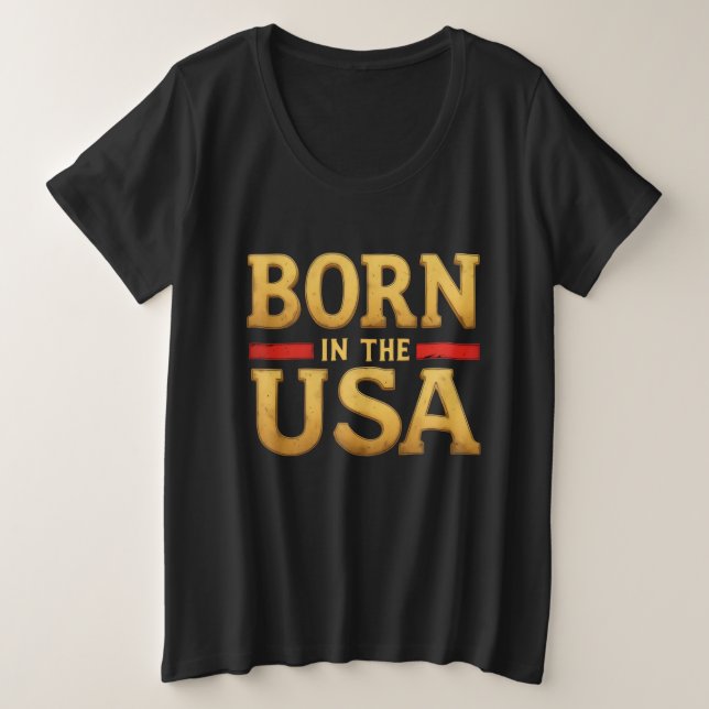 T-Shirt BORN IN THE USA (Design devant)