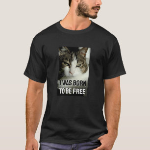 T-shirt Born To Be Free (sombre)