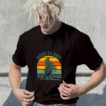 T-shirt Born To Ride Motocross Vintage