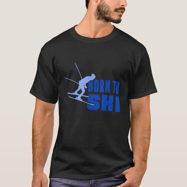 T-shirt Born to Ski 2 (Devant)