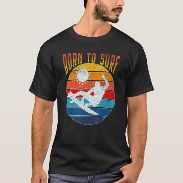 T-shirt Born To Surf Summer (Devant)