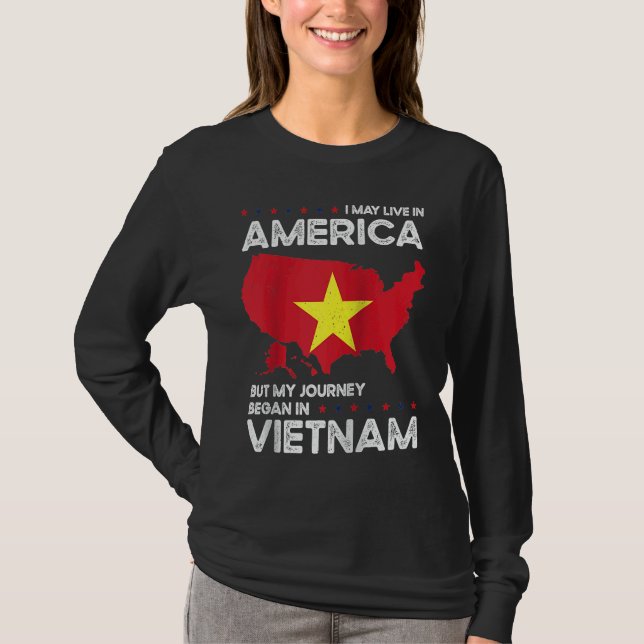 T-shirt Born Vietnamese Vietnam American USA Citizenship R (Devant)