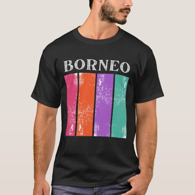 T-shirt Bornéo, Indonésie (Devant)