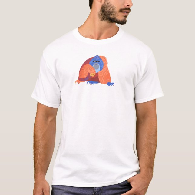 T-shirt Bornéo Orangutan (Devant)
