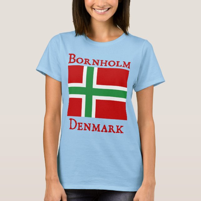 T-shirt Bornholm, Danemark (Danmark) (Devant)