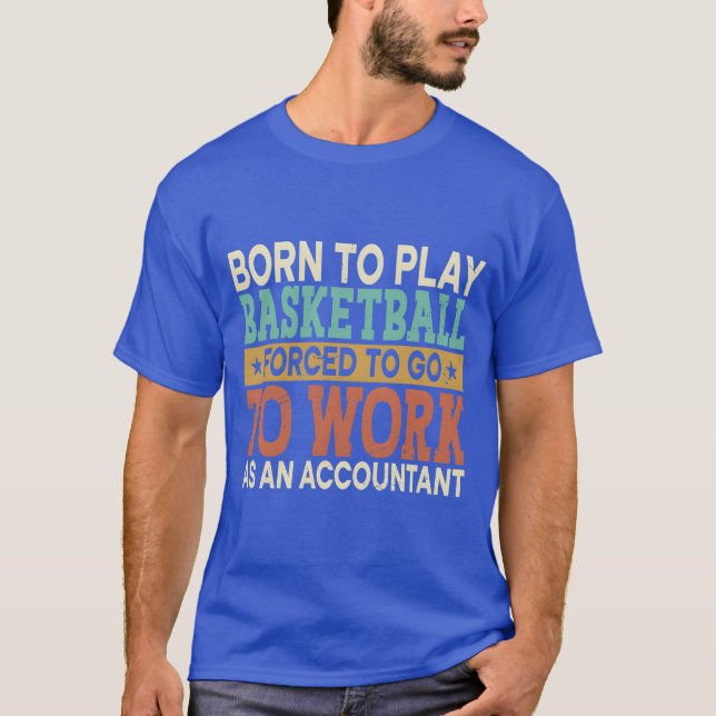 T-shirt Borno Play Basketball Forced Sports Accountant fri (Devant)
