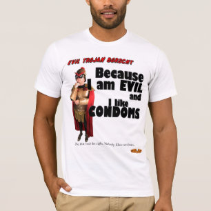 T-shirt Borscht Trojan mauvais - le mal et moi aiment des