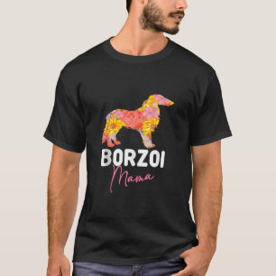 T-shirt Borzoi Chien Maman Propriétaire De La Fourrure Par