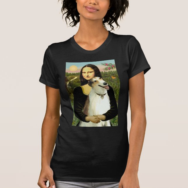 T-shirt Borzoi de Mona Lisa (Devant)
