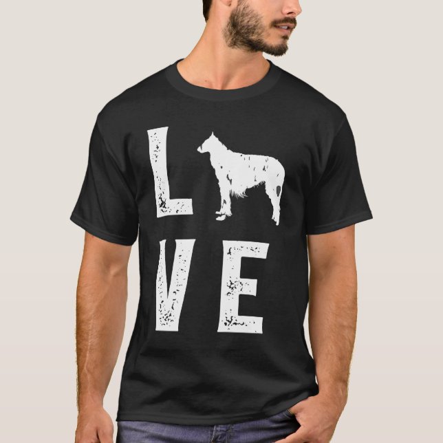 T-shirt Borzoi Love  1 (Devant)