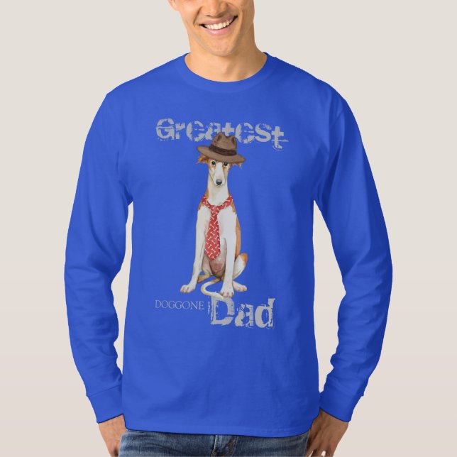 T-shirt Borzoi Papa (Devant)