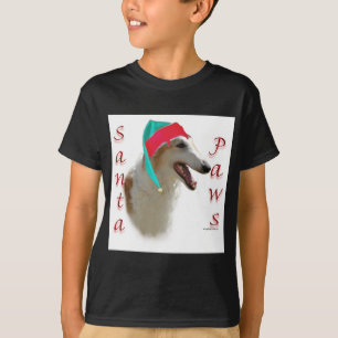 T-shirt Borzoi Père Noël Paws