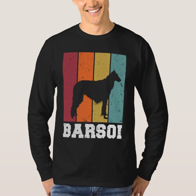 T-shirt Borzoi Vintage  2 (Devant)
