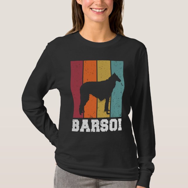 T-shirt Borzoi Vintage  2 (Devant)