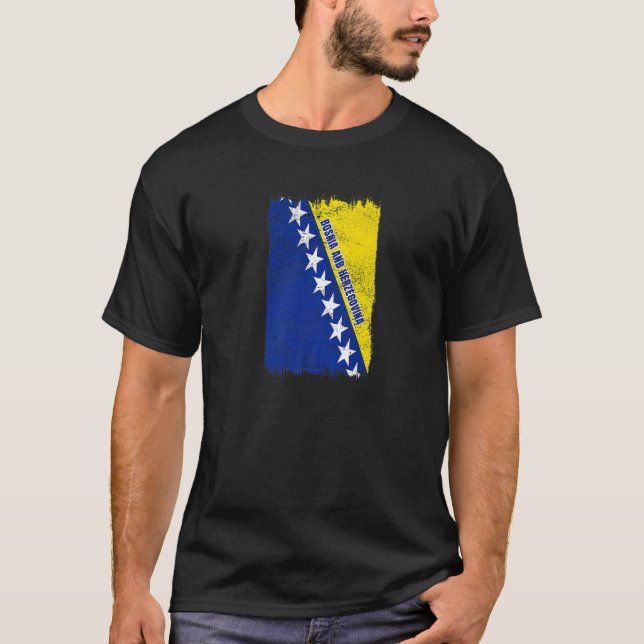 T-shirt Bosnia and Herzegovina flag national flag (Devant)