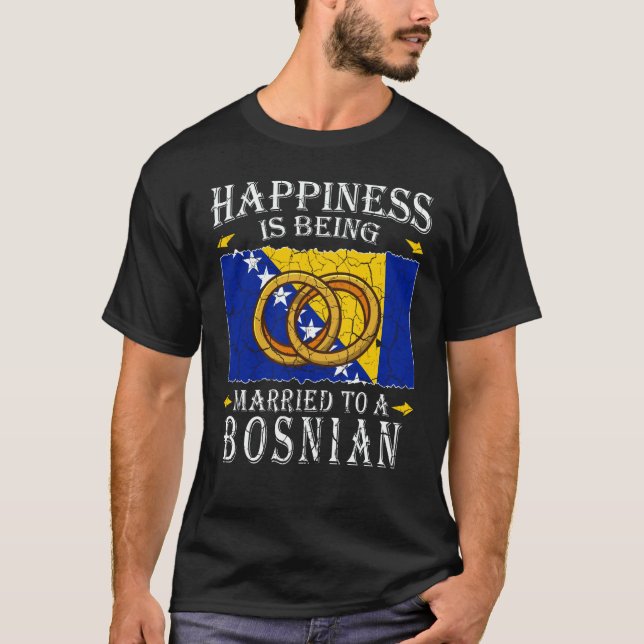 T-shirt Bosnia and Herzegovina Marriage Bosnian Herzegovin (Devant)