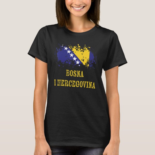 T-shirt Bosnian enthusiasts for Bosnia and Herzegovina (Devant)