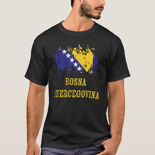T-shirt Bosnian enthusiasts for Bosnia and Herzegovina (Devant)