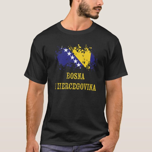 T-shirt Bosnian enthusiasts for Bosnia and Herzegovina   (Devant)
