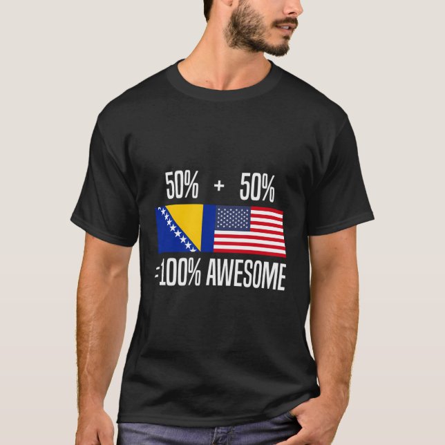 T-shirt Bosniaque Roots Bosnie-Herzégovine Bosniaque Ameri (Devant)