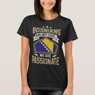 T-shirt Bosnie Drapeau Passionné Bosniaques Filles et Femm