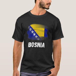 T-shirt Bosnie Flag Pride Retro Bosniaque Flag Family Matc