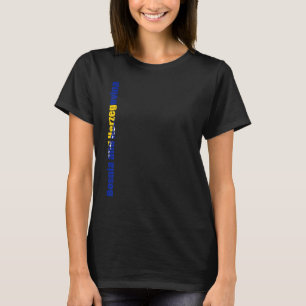 T-shirt Bosnie-Herzégovine avec des couleurs du drapeau su